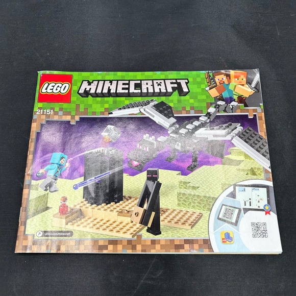 LEGO Minecraft The End Battle 21151 Instructions Manual Booklet Guide‎ Only - Picture 1 of 4